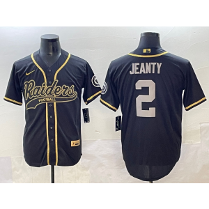 Nike Raiders 2 Ashton Jeanty Black Gold Vapor Baseball Limited Men Jersey Nike Raiders 2 Ashton Jeanty Black Gold Vapor Baseball Limited Men Jersey