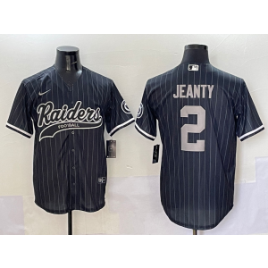 Nike Raiders 2 Ashton Jeanty Black Stripe Baseball Vapor Limited Men Jersey Nike Raiders 2 Ashton Jeanty Black Stripe Baseball Vapor Limited Men Jersey