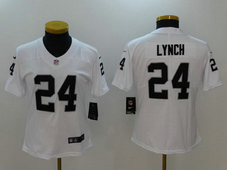 Nike Raiders 24 Marshawn Lynch White Women Vapor Untouchable Limited Player Jersey Nike Raiders 24 Marshawn Lynch White Women Vapor Untouchable Limited Player Jersey