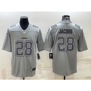 Nike Raiders 28 Josh Jacobs Gray Atmosphere Fashion Vapor Limited Men Jersey Nike Raiders 28 Josh Jacobs Gray Atmosphere Fashion Vapor Limited Men Jersey