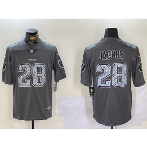 Nike Raiders 28 Josh Jacobs Grey Vapor Limited Men Jersey Nike Raiders 28 Josh Jacobs Grey Vapor Limited Men Jersey