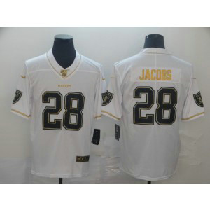 Nike Raiders 28 Josh Jacobs White Gold Vapor Untouchable Limited Men Jersey Nike Raiders 28 Josh Jacobs White Gold Vapor Untouchable Limited Men Jersey