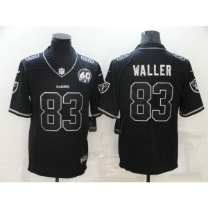 Nike Raiders 83 Darren Waller Black Shadow 60th Anniversary Vapor Limited Men Jersey Nike Raiders 83 Darren Waller Black Shadow 60th Anniversary Vapor Limited Men Jersey