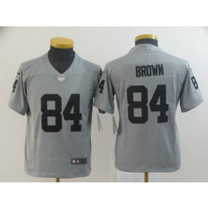 Nike Raiders 84 Antonio Brown Gray Inverted Legend Youth JERSEY Nike Raiders 84 Antonio Brown Gray Inverted Legend Youth JERSEY