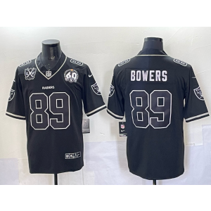 Nike Raiders 89 Bowers Black Vapor Limited Men Jersey with Patches Nike Raiders 89 Bowers Black Vapor Limited Men Jersey with Patches
