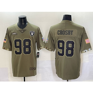 Nike Raiders 98 Crosby Olive Salute to Service Vapor Limited Jersey Nike Raiders 98 Crosby Olive Salute to Service Vapor Limited Jersey
