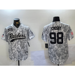 Nike Raiders 98 Maxx Crosby Camo Vapor Baseball Limited Men Jersey Nike Raiders 98 Maxx Crosby Camo Vapor Baseball Limited Men Jersey