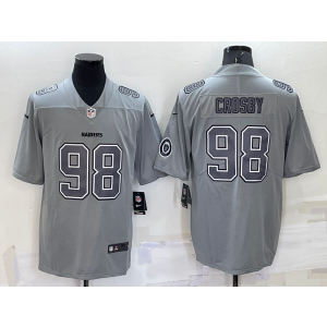 Nike Raiders 98 Maxx Crosby Gray Atmosphere Fashion Vapor Limited Men Jersey Nike Raiders 98 Maxx Crosby Gray Atmosphere Fashion Vapor Limited Men Jersey