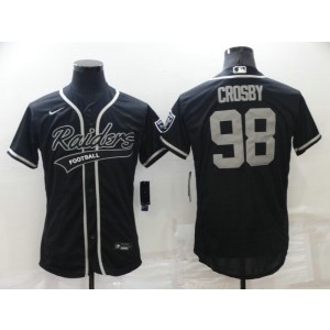 Nike Raiders 98 Maxx Crosby New Black Vapor Limited Men Jersey
