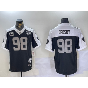 Nike Raiders 98 Maxx Crosby Thanksgiving Day Team Logo F.U.S.E. Vapor Limited Men Jersey Nike Raiders 98 Maxx Crosby Thanksgiving Day Team Logo F.U.S.E. Vapor Limited Men Jersey