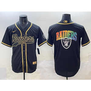 Nike Raiders Blank Black Gold Vapor Baseball Logo Limited Men Jersey Nike Raiders Blank Black Gold Vapor Baseball Logo Limited Men Jersey