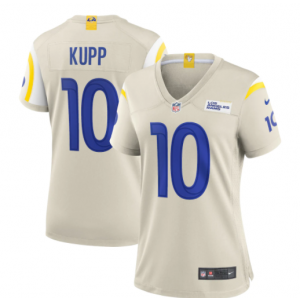 Nike Rams 10 Cooper Kupp Cream Vapor Limited Women Jersey Nike Rams 10 Cooper Kupp Cream Vapor Limited Women Jersey