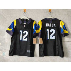 Nike Rams 12 Nacua Black Rivalries F.U.S.E. Vapor Limited Women Jersey Nike Rams 12 Nacua Black Rivalries F.U.S.E. Vapor Limited Women Jersey