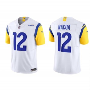 Nike Rams 12 Nacua White F.U.S.E. Vapor Limited Men Jersey