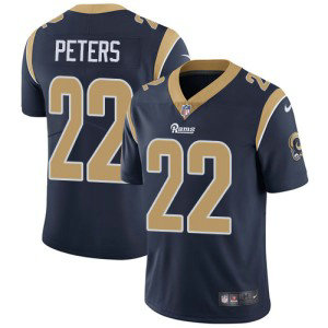 Nike Rams 22 Marcus Peters Navy Blue Team Color Vapor Untouchable Limited Men Jersey