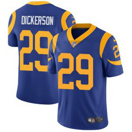 Nike Rams 29 Eric Dickerson Royal Vapor Untouchable Limited Men Jersey