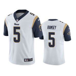 Nike Rams 5 Jalen Ramsey White Vapor Untouchable Limited Men Jersey