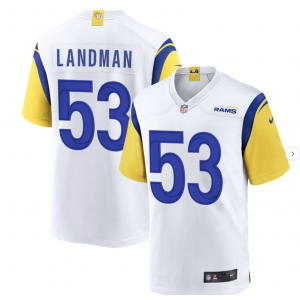 Nike Rams 53 Landman White Vapor Limited Men Jersey