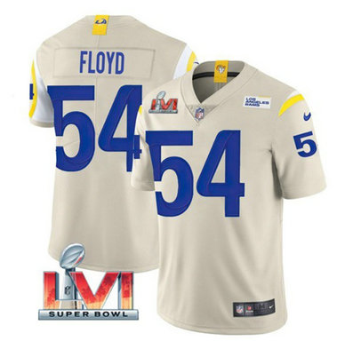 Nike Rams 54 Leonard Floyd Bone 2022 Super Bowl LVI Vapor Limited Jersey Nike Rams 54 Leonard Floyd Bone 2022 Super Bowl LVI Vapor Limited Jersey