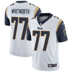 Nike Rams 77 Andrew Whitworth White Vapor Untouchable Limited Men Jersey