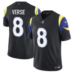 Nike Rams 8 Jared Verse Black 2025 Rivalries F.U.S.E. Vapor Limited Men Jersey