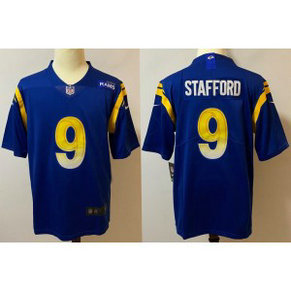 Nike Rams 9 Matthew Stafford Royal Vapor Untouchable Limited Men Jersey