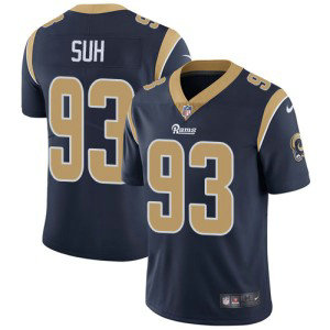 Nike Rams 93 Ndamukong Suh Navy Blue Team Color Vapor Untouchable Limited Men Jersey