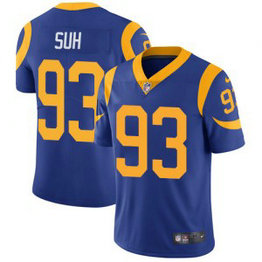 Nike Rams 93 Ndamukong Suh Royal Blue Alternate Vapor Untouchable Limited Men Jersey