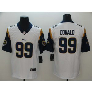 Nike Rams 99 Aaron Donald White Vapor Untouchable Limited Men Jersey