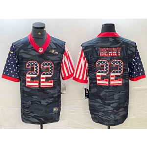 Nike Ravens 22 Derrick Henry Black USA Flag Vapor Limited Men Jersey Nike Ravens 22 Derrick Henry Black USA Flag Vapor Limited Men Jersey