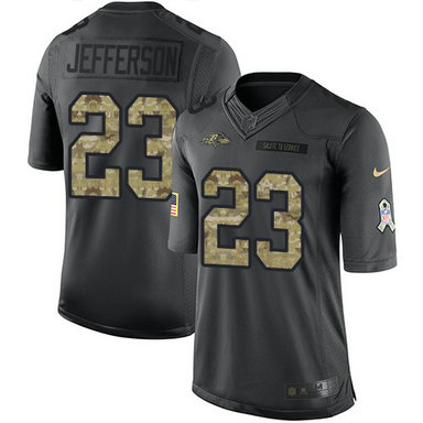 Nike Ravens 23 Tony Jefferson Anthracite Salute To Service Limited Jersey Nike Ravens 23 Tony Jefferson Anthracite Salute To Service Limited Jersey