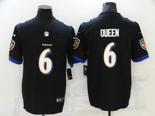 Nike Ravens 6 Patrick Queen Black Vapor Untouchable Limited Jersey Nike Ravens 6 Patrick Queen Black Vapor Untouchable Limited Jersey