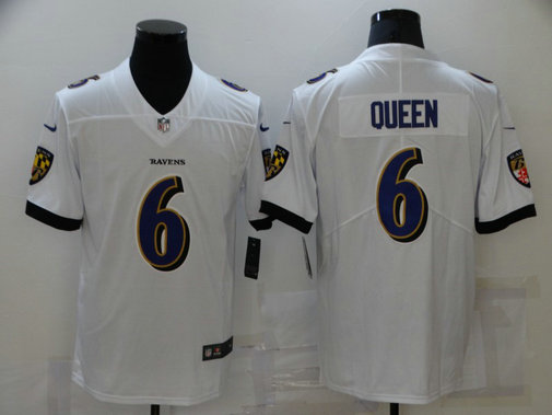 Nike Ravens 6 Patrick Queen White Vapor Untouchable Limited Jersey Nike Ravens 6 Patrick Queen White Vapor Untouchable Limited Jersey