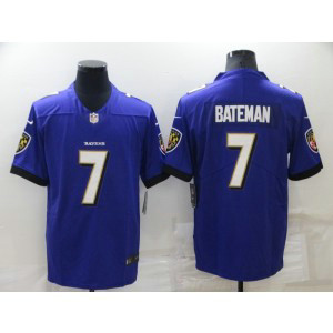 Nike Ravens 7 Rashod Bateman Purple Vapor Untouchable Limited Men Jersey Nike Ravens 7 Rashod Bateman Purple Vapor Untouchable Limited Men Jersey