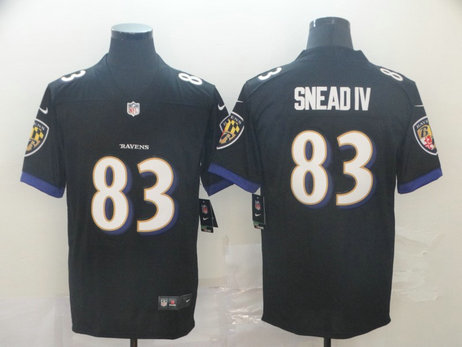 Nike Ravens 83 Willie Snead IV Black Alternate Vapor Untouchable Limited Jersey Nike Ravens 83 Willie Snead IV Black Alternate Vapor Untouchable Limited Jersey