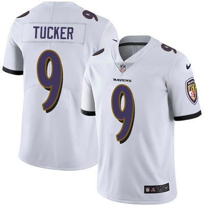 Nike Ravens 9 Justin Tucker White Vapor Untouchable Player Limited Jersey Nike Ravens 9 Justin Tucker White Vapor Untouchable Player Limited Jersey