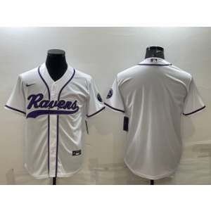 Nike Ravens Blank White With Patch Vapor Baseball Limited Men Jersey Nike Ravens Blank White With Patch Vapor Baseball Limited Men Jersey
