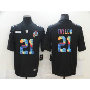 Nike Redskins 21 Sean Taylor Rainbow Black Limited Men Jersey