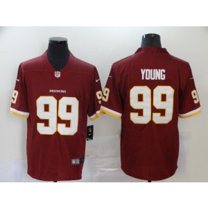 Nike Redskins 99 Chase Young Burgundy 2020 NFL Draft Vapor Limited Men Jersey