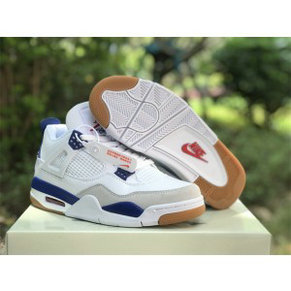 Nike SB x Air Jordan 4 White Blue Shoes