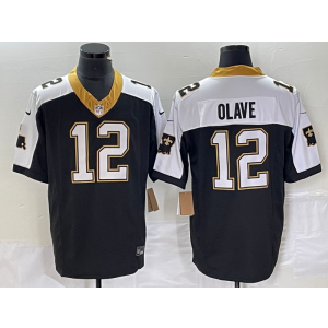 Nike Saints 12 Chris Olave Navy 2023 F.U.S.E Vapor Limited Men Jersey Nike Saints 12 Chris Olave Navy 2023 F.U.S.E Vapor Limited Men Jersey