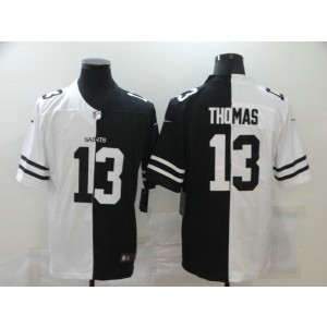 Nike Saints 13 Michael Thomas Black And White Split Vapor Limited Men Jersey Nike Saints 13 Michael Thomas Black And White Split Vapor Limited Men Jersey