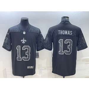 Nike Saints 13 Michael Thomas Black Reflective Vapor Limited Men Jersey Nike Saints 13 Michael Thomas Black Reflective Vapor Limited Men Jersey