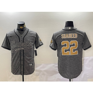 Nike Saints 22 Rashid Shaheed Grey Vapor Baseball Limited Men Jersey Nike Saints 22 Rashid Shaheed Grey Vapor Baseball Limited Men Jersey