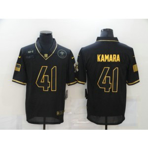 Nike Saints 41 Alvin Kamara 2020 Black Gold Salute To Service Limited Men Jersey Nike Saints 41 Alvin Kamara 2020 Black Gold Salute To Service Limited Men Jersey
