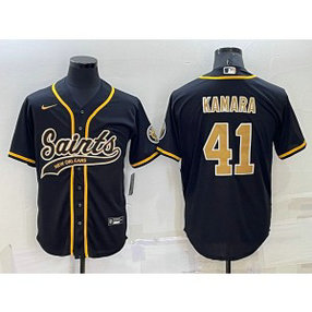 Nike Saints 41 Alvin Kamara Black Vapor Baseball Limited Men Jersey Nike Saints 41 Alvin Kamara Black Vapor Baseball Limited Men Jersey