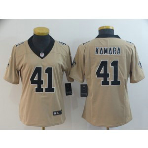 Nike Saints 41 Alvin Kamara Gold Inverted Legend Women Jersey Nike Saints 41 Alvin Kamara Gold Inverted Legend Women Jersey