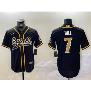 Nike Saints 7 Hill Black Vapor Baseball Limited Men Jersey Nike Saints 7 Hill Black Vapor Baseball Limited Men Jersey