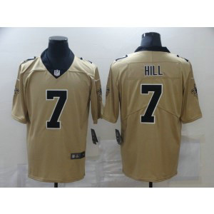 Nike Saints 7 Taysom Hill Gold Vapor Untouchable Limited Men Jersey
