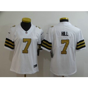 Nike Saints 7 Taysom Hill White Color Rush Limited Women Jersey Nike Saints 7 Taysom Hill White Color Rush Limited Women Jersey
